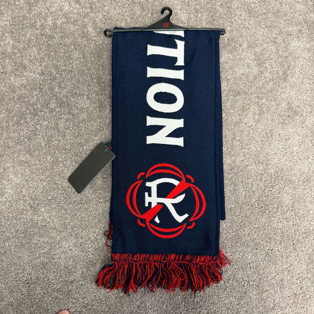 New England Revolution MLS Scarf – USA United States Soccer – Red White Blue